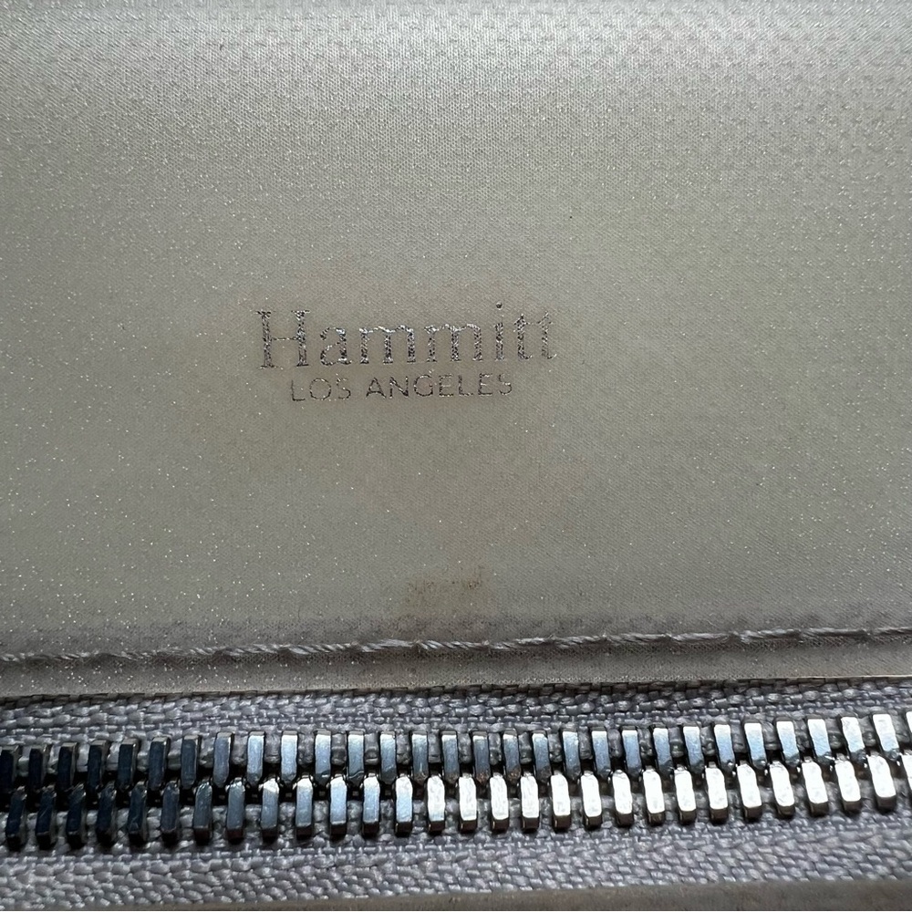 Hanmitt Tony Small Semi Clear PVC Crossbody, Paved Gray Leather Strap - Picture 5 of 7